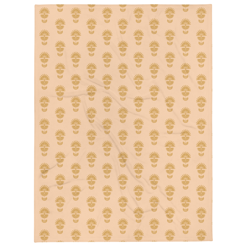 KAIOA Throw Blanket, Peach