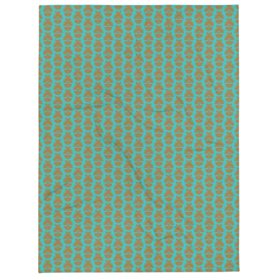 AKITO Throw Blanket, Turquoise