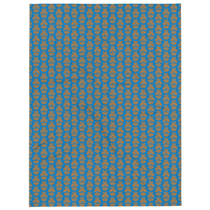 AKITO Throw Blanket, Blue