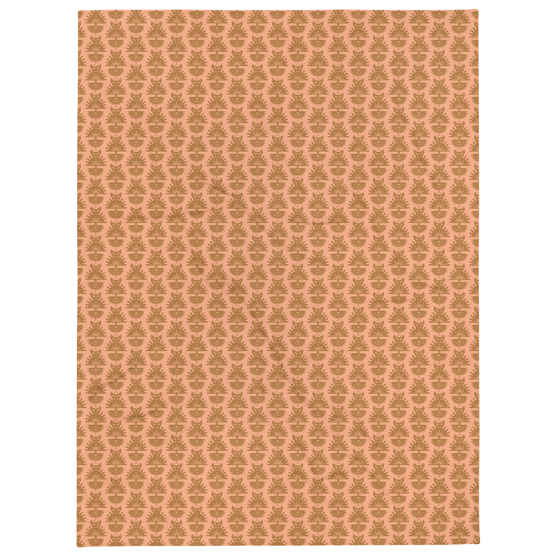 AKITO Throw Blanket, Peach