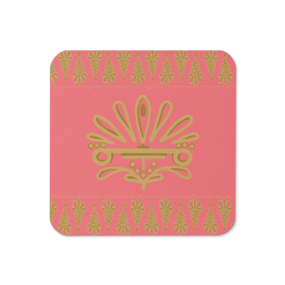GURU Cork-back Coaster, Raspberry