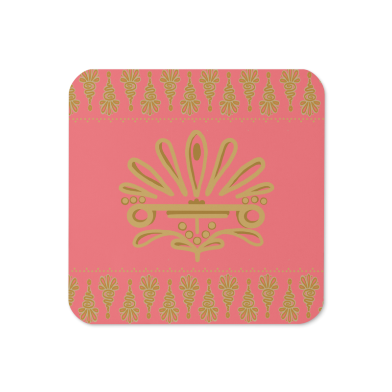 GURU Cork-back Coaster, Raspberry