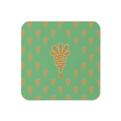 HENNA Cork-back Coaster, Seagrass