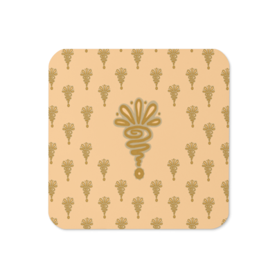 HENNA Cork-back Coaster, Rose Beige