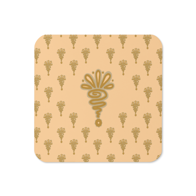 HENNA Cork-back Coaster, Rose Beige