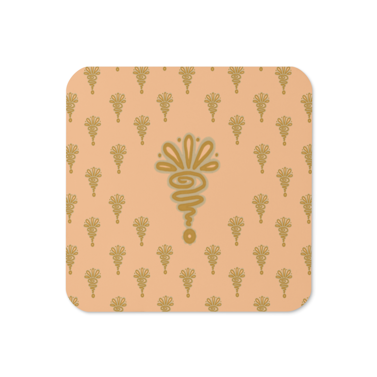 HENNA Cork-back Coaster, Peach
