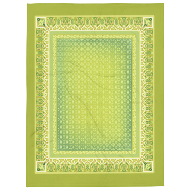 SAHARA Throw Blanket, Wasabi Green