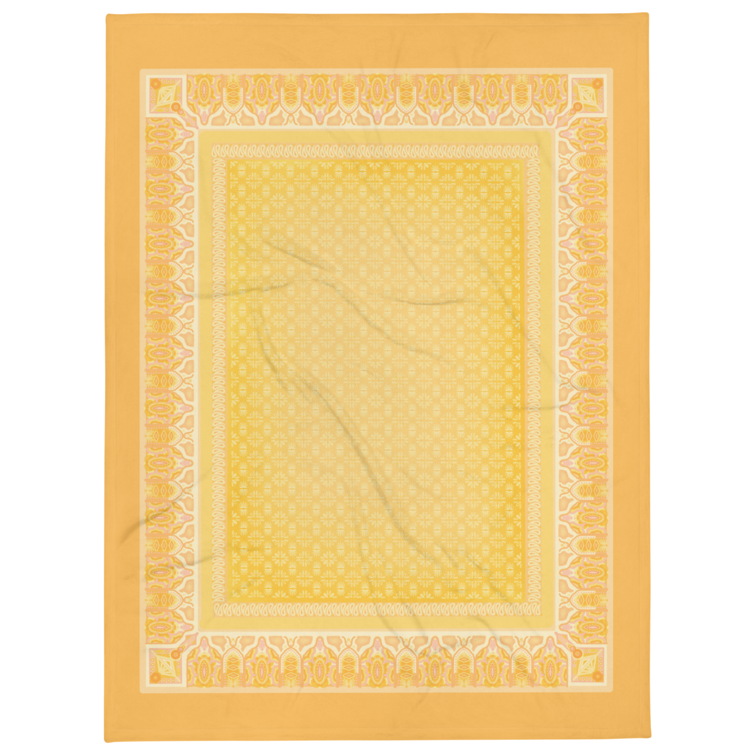 SAHARA Throw Blanket, Sunny Orange