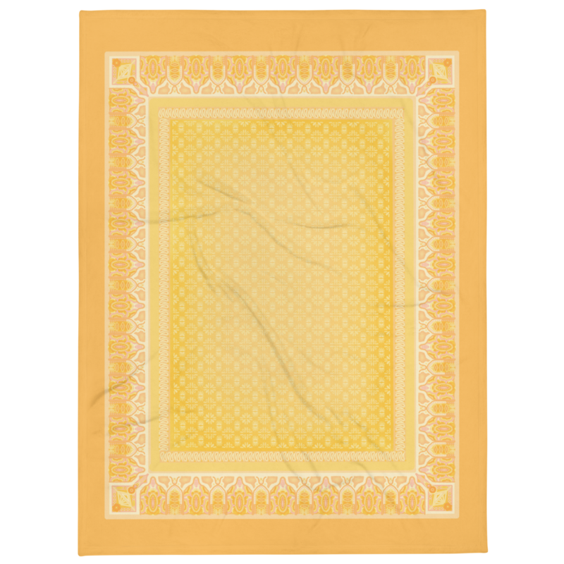SAHARA Throw Blanket, Sunny Orange