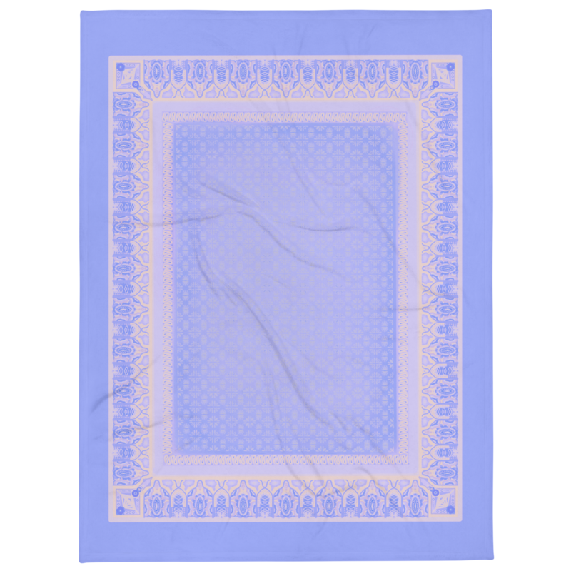 SAHARA Throw Blanket, Cornflower