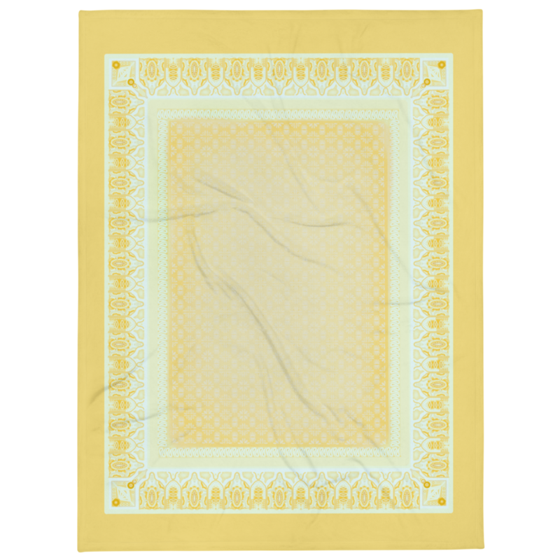 SAHARA Throw Blanket, Yellow