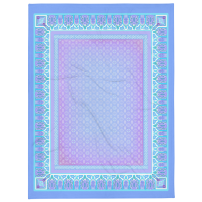 MAHABI Throw Blanket, Blue / Purple