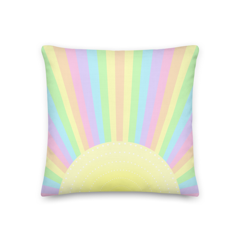 PASTEL SUN Premium Pillow, KIDS COLLECTION