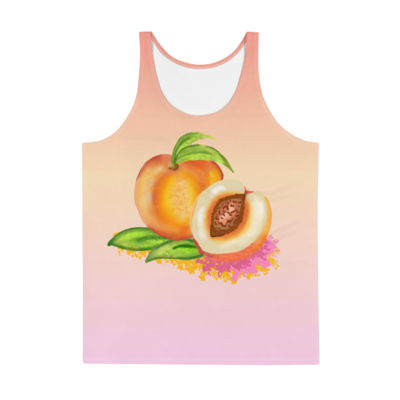 PEACHES Tank Top, Blue / Apricot Ombre