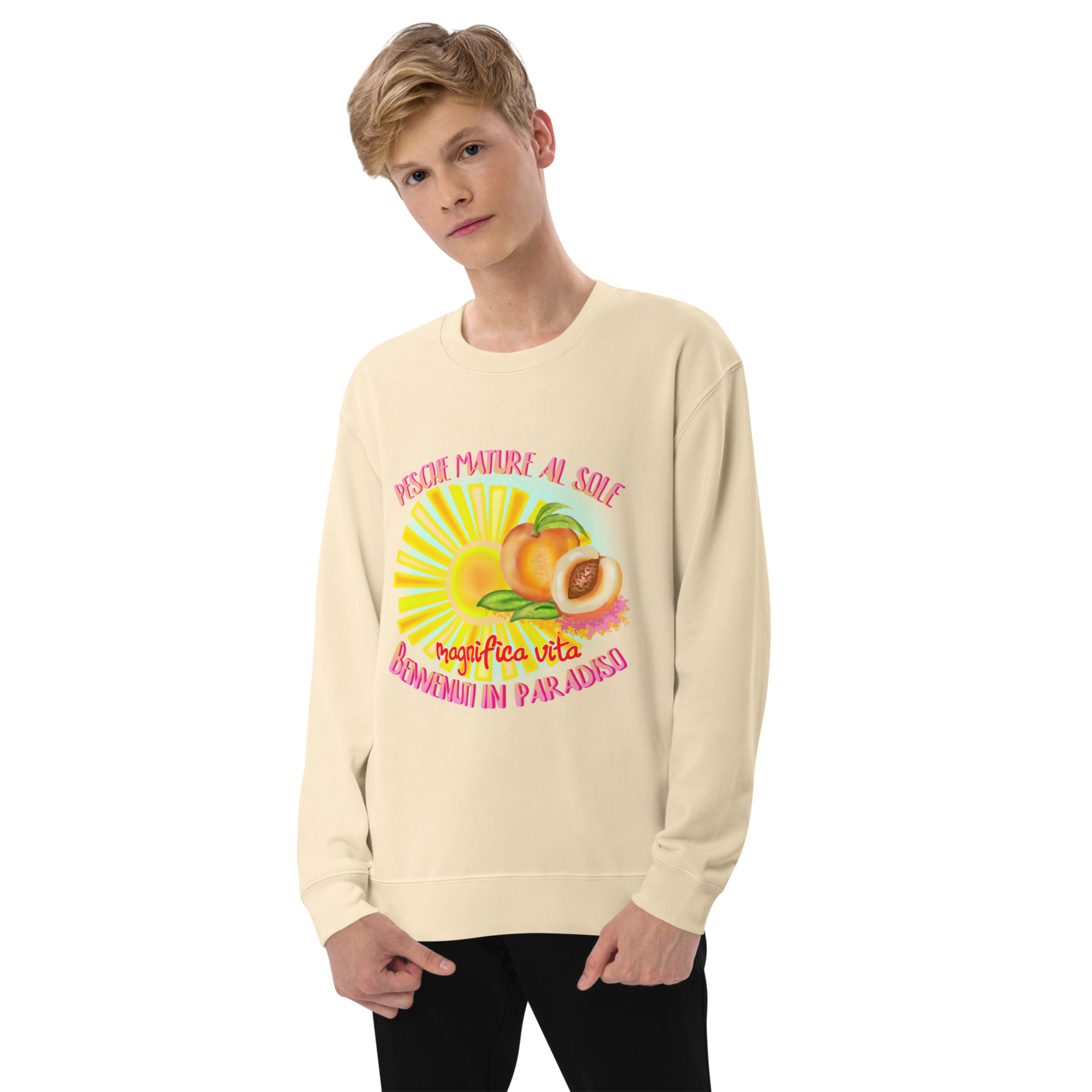 PESCE AL SOLE French Terry Sweatshirt