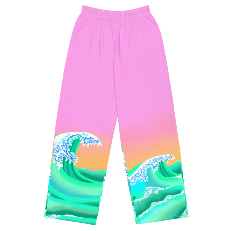 WAVE Wide-leg Pants, Pink