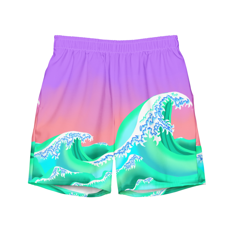 WAVE Recycled Swim Trunks, Purple