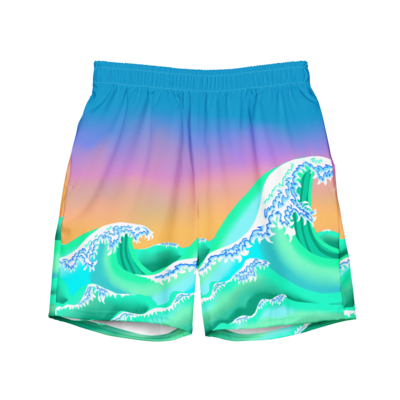 WAVE Recycled Swim Trunks, Blue