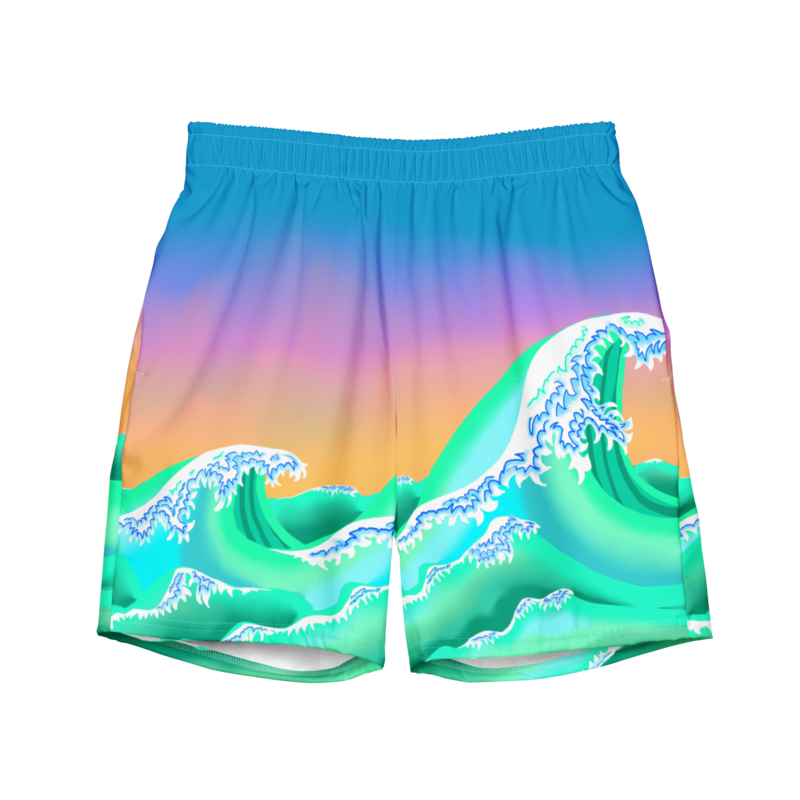 WAVE Recycled Swim Trunks, Blue