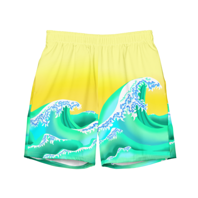 WAVE Recycled Swim Trunks, Yellow