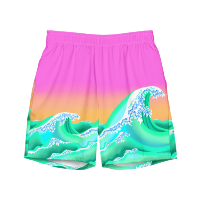 WAVE Recycled Swim Trunks, Pink
