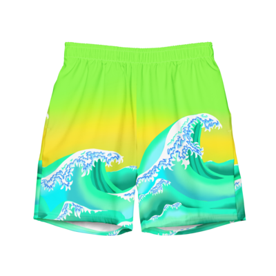 WAVE Recycled Swim Trunks, Green