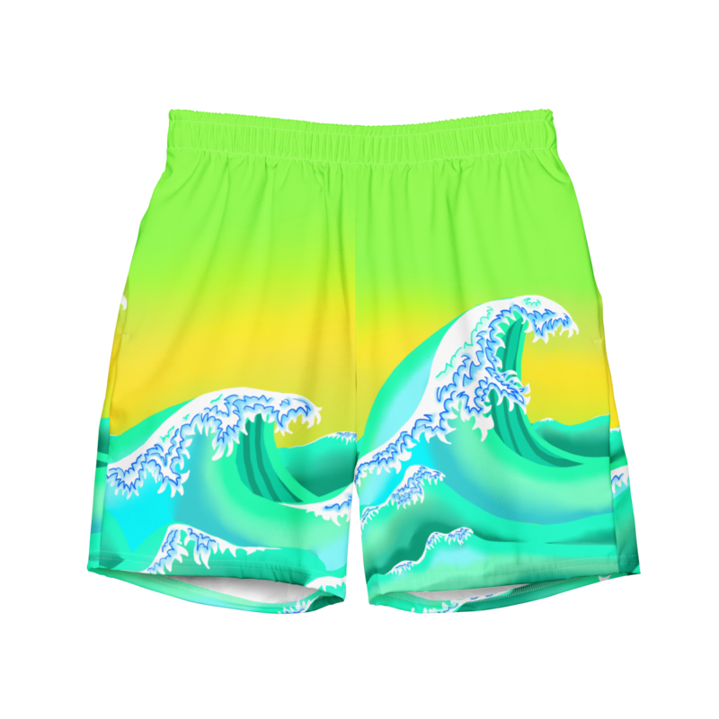 WAVE Recycled Swim Trunks, Green