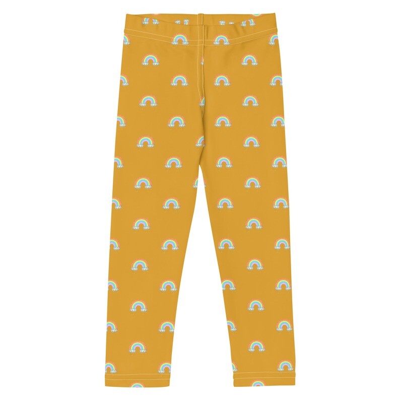 TINY RAINBOWS Leggings, Toddlers - Kids, Deep Honey Yellow