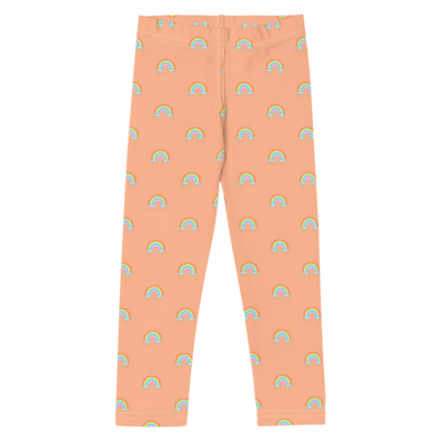 TINY RAINBOWS Leggings, Toddlers - Kids, Peach