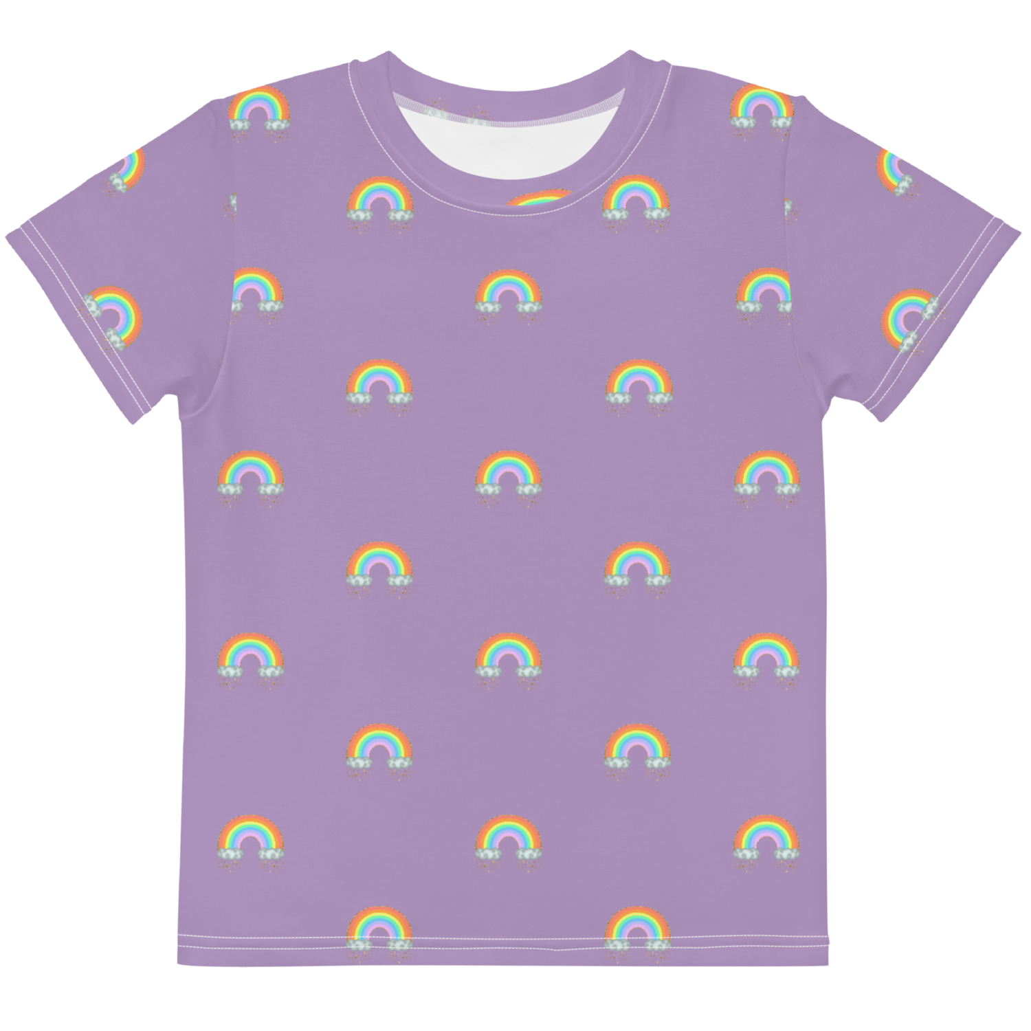 SMALL RAINBOWS T-shirt, Toddlers - Kids, Deep Purple