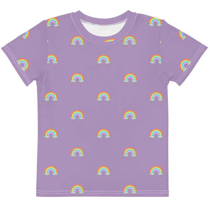 SMALL RAINBOWS T-shirt, Toddlers - Kids, Deep Purple
