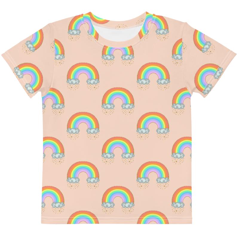 BIG RAINBOWS T-shirt, Toddlers - Kids, Beige