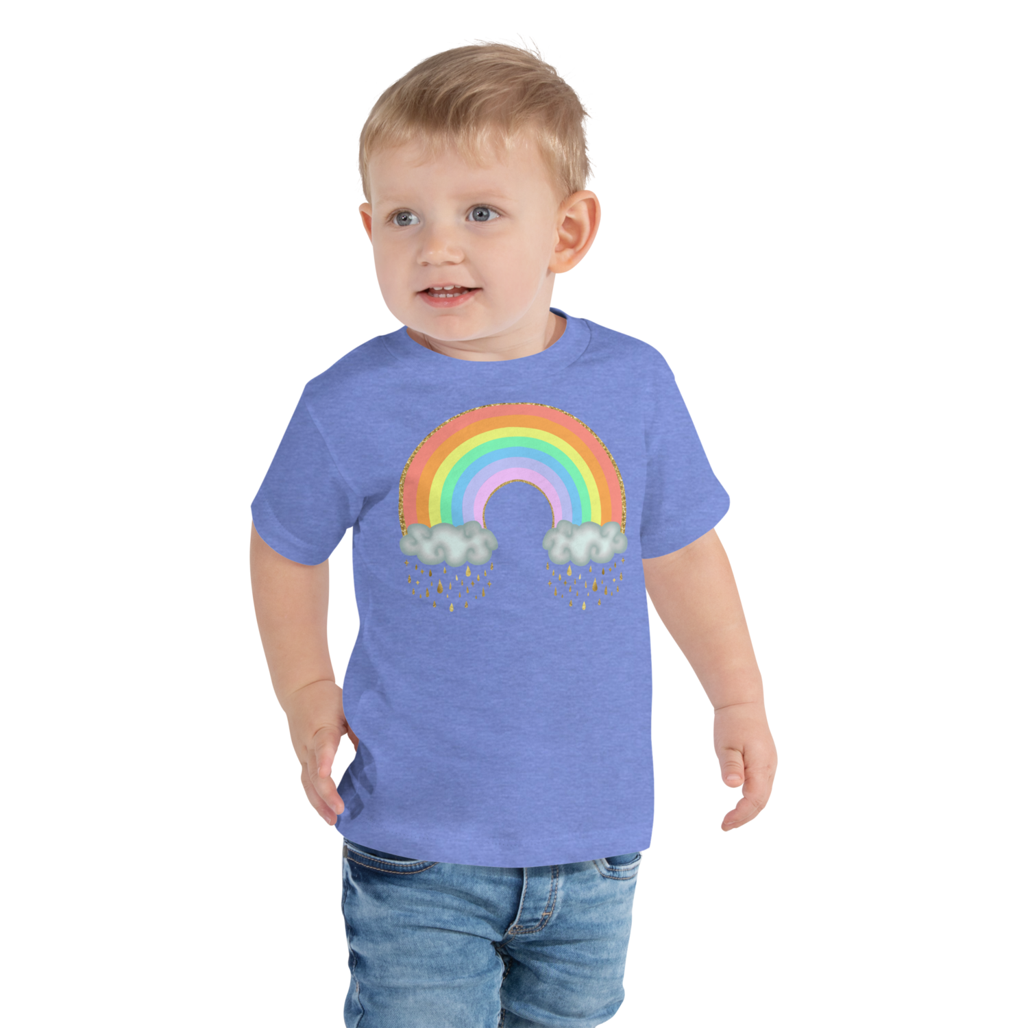 GLITTER RAINBOW Tee, Toddler