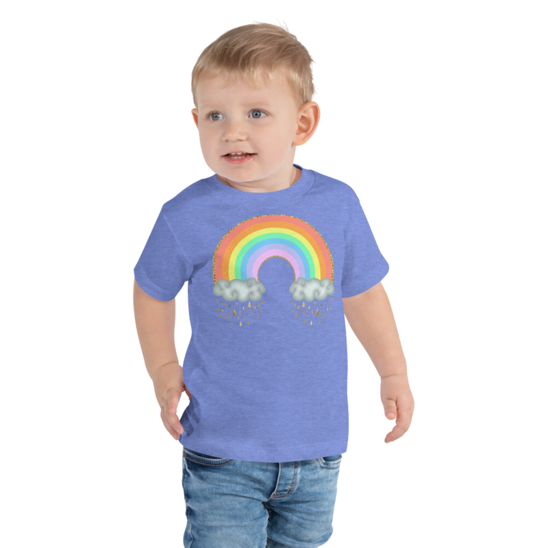GLITTER RAINBOW Tee, Toddler
