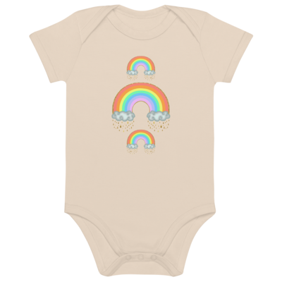TRIPLE RAINBOW Organic Cotton Bodysuit, Baby