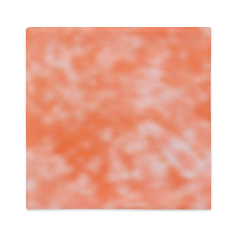 GRACE Premium Tie Dye Pillow Case, Dark Peach