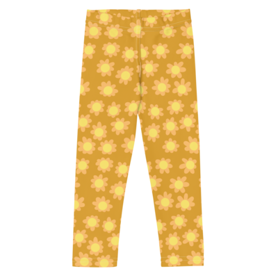 FLOWER Leggings, Toddlers - Kids, Brown Honey