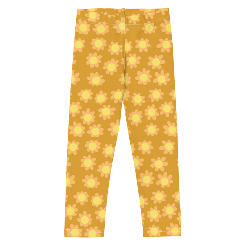 FLOWER Leggings, Toddlers - Kids, Brown Honey