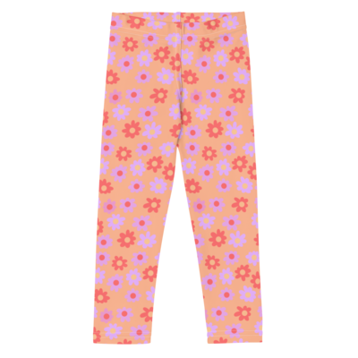 FLOWER Leggings, KIDS, Orange Mix