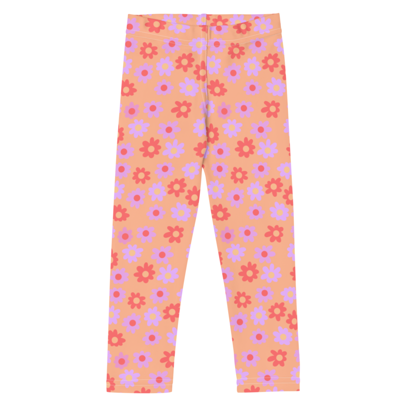 FLOWER Leggings, KIDS, Orange Mix