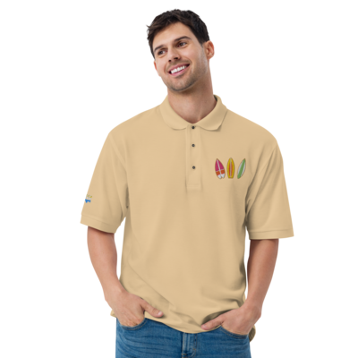 SURFBOARDS Embroidered Premium Polo