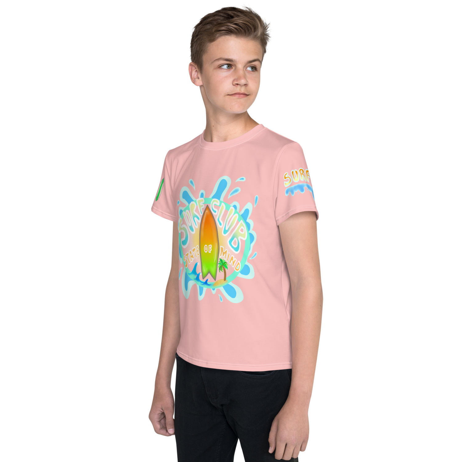 SURFER CLUB T-shirt, Kids - Youth, Pink
