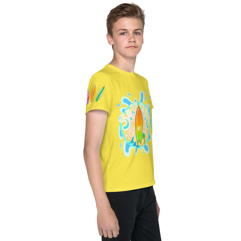 SURFER CLUB T-shirt, Kids - Youth, Yellow