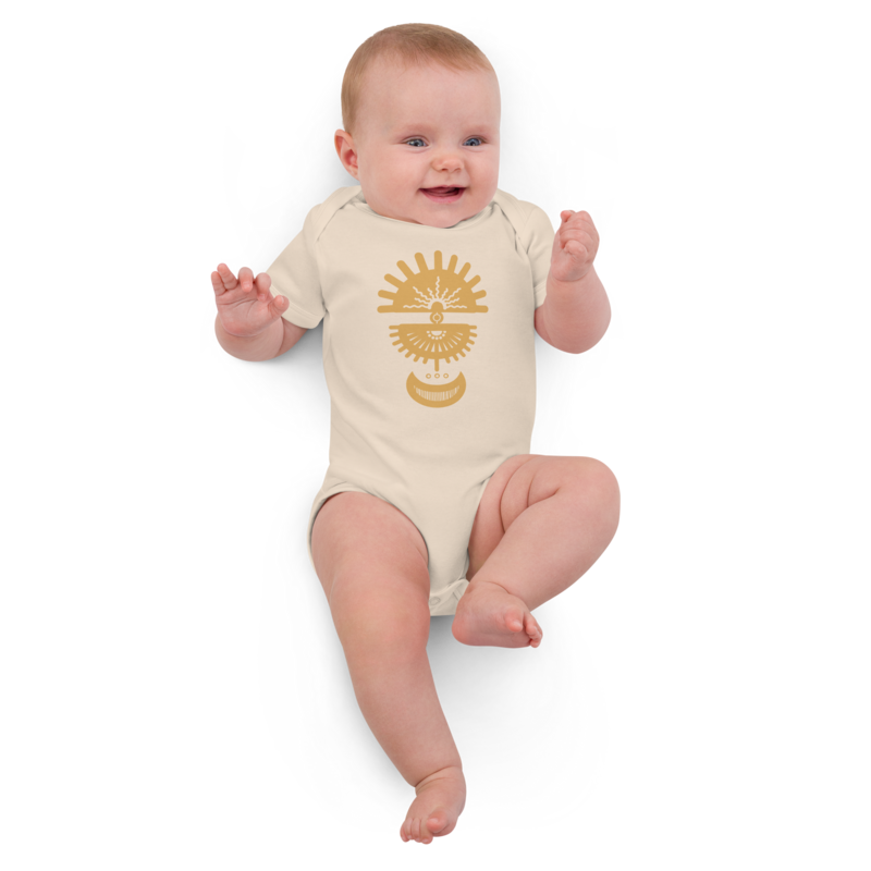 SUN GOD  Organic Cotton Bodysuit, Baby