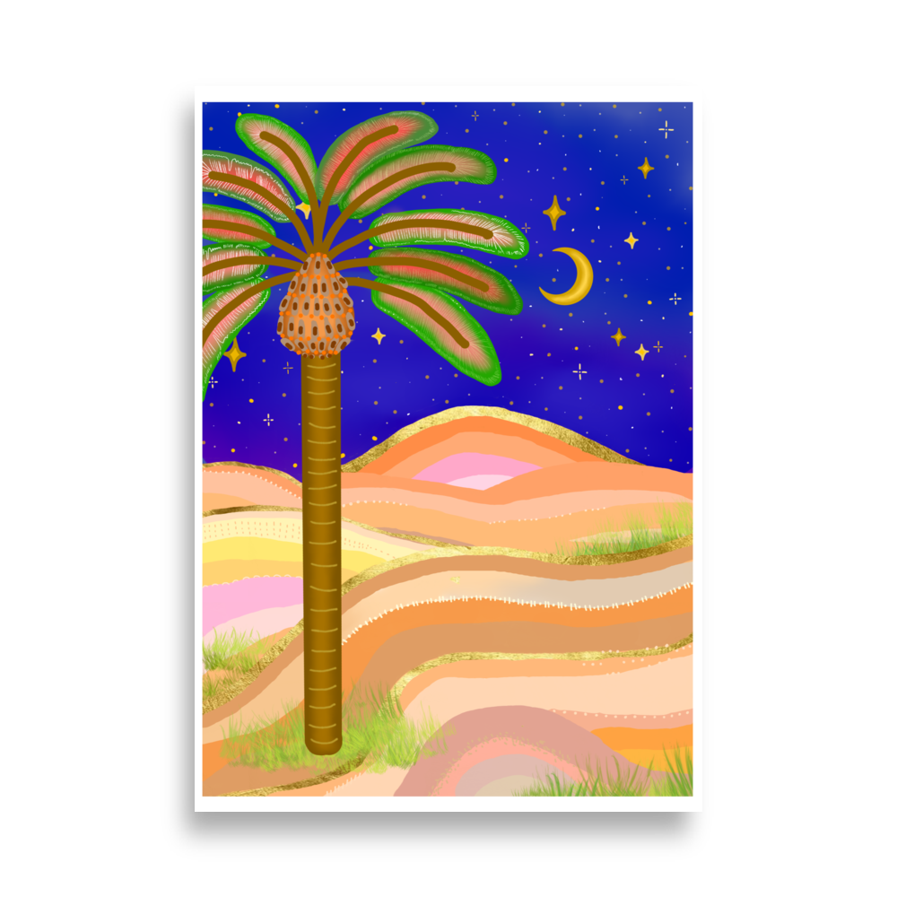 MIDNIGHT PALM Poster