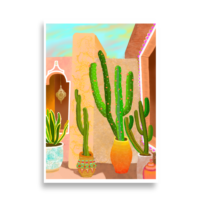 MOROCCAN CACTUS Poster