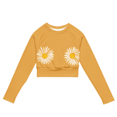 WILD DAISY Recycled Yoga Top, Saffron