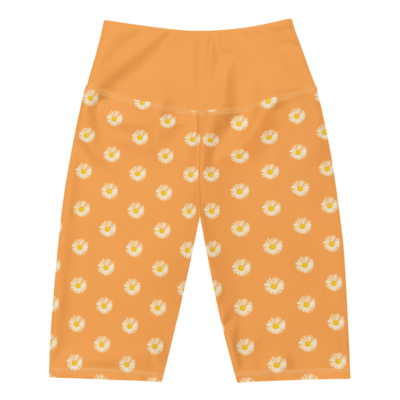 WILD DAISY Biker Shorts, Cinnamon