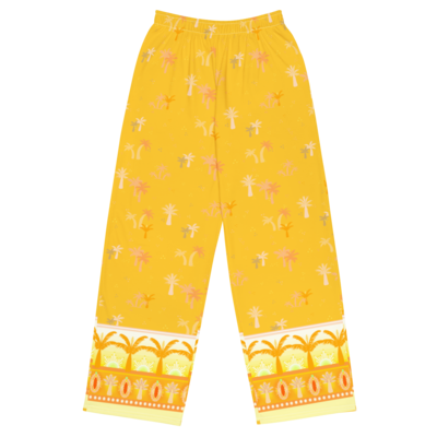 PALM EMBLEM Wide-leg Pants, Deep Yellow