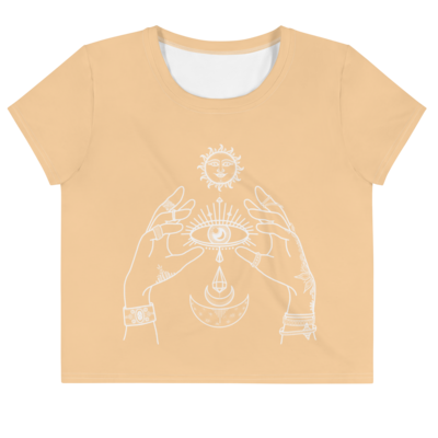 ONE Crop Tee, Light Orange